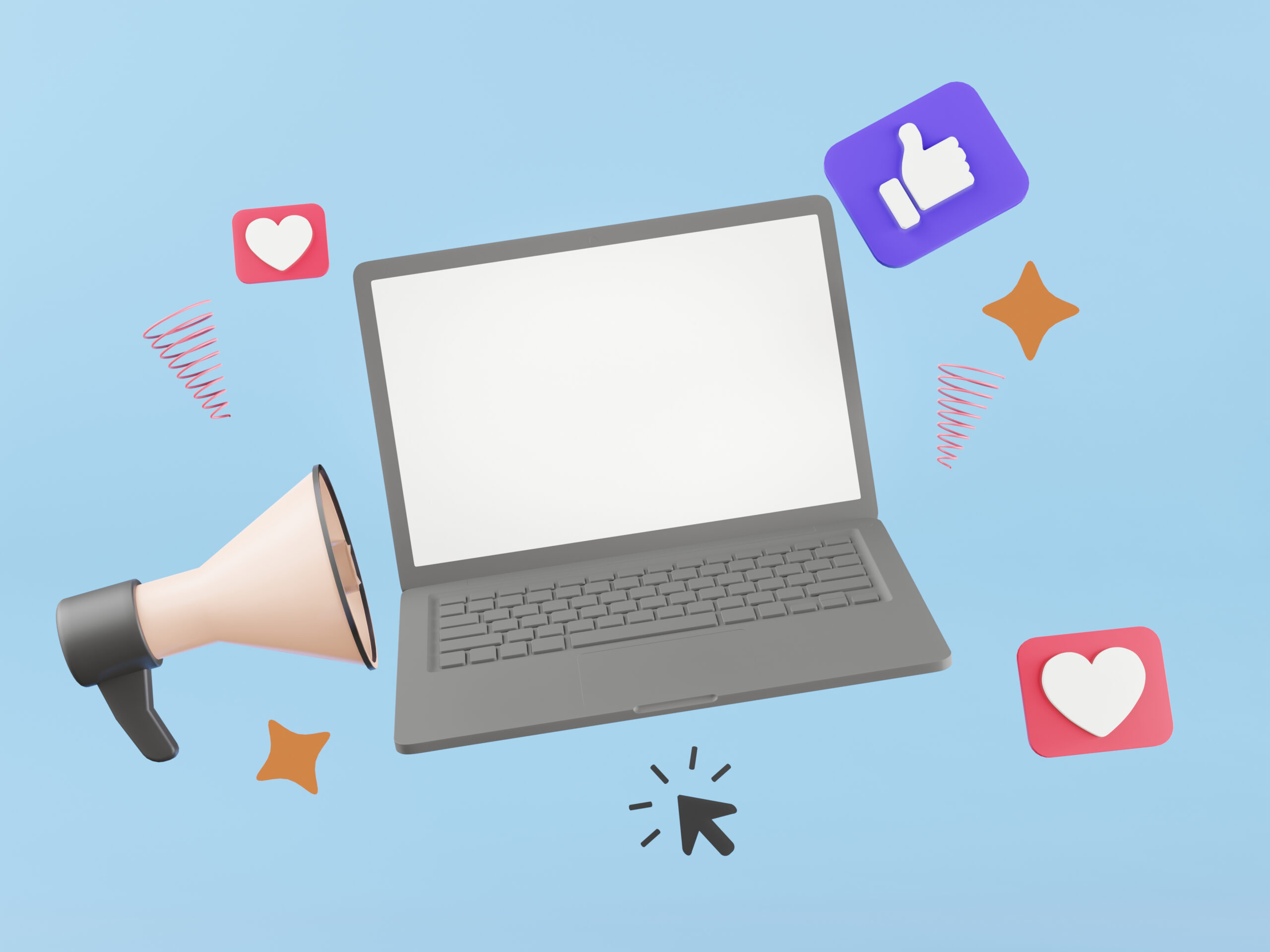 The laptop is used for business communication over the internet.